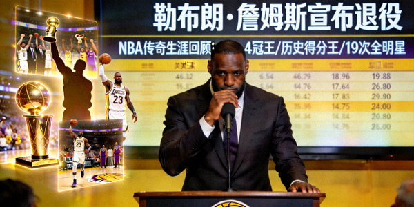 詹姆斯宣布退役 NBA传奇生涯回顾视频截图